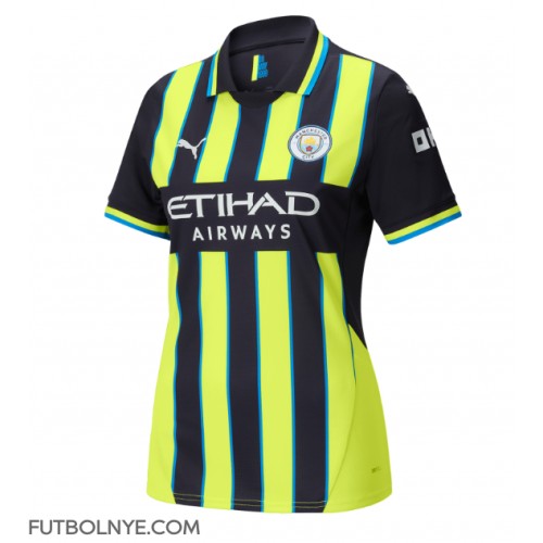 Camiseta Manchester City Visitante Equipación para mujer 2024-25 manga corta